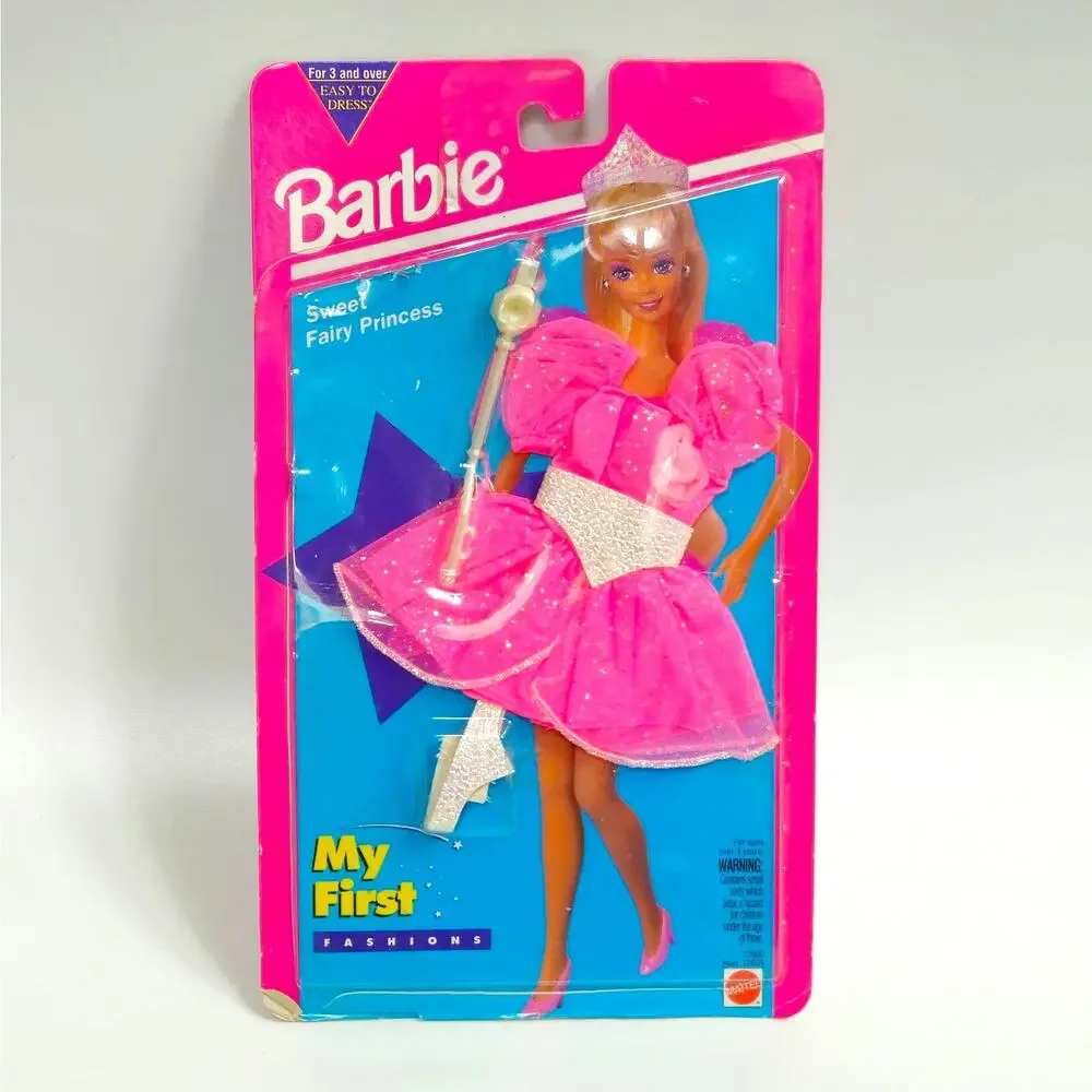 Vintage 1994 Barbie My First Fashions “Sweet Fairy Princess” Pink Dress NRFP